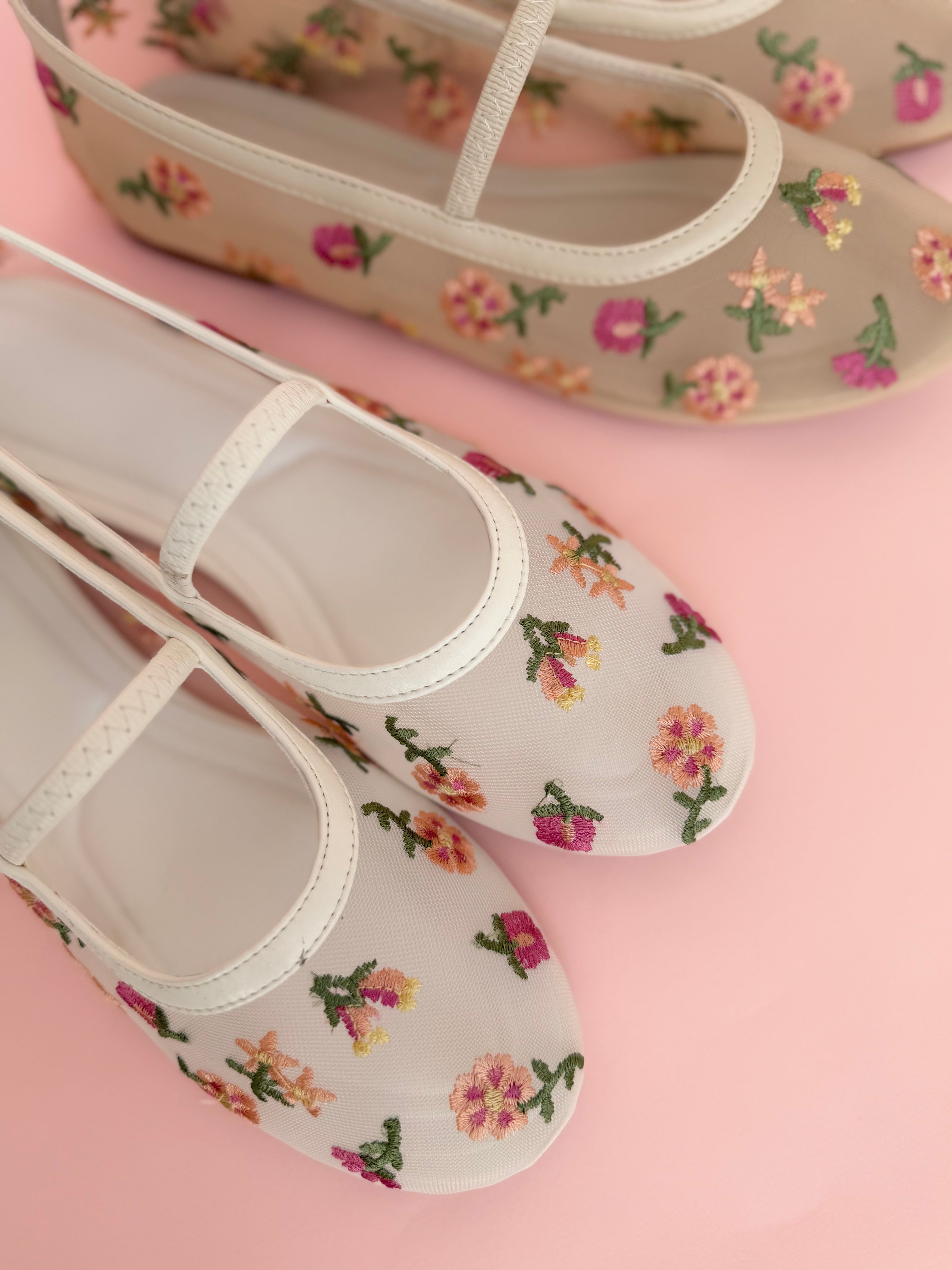 Floral Transparent Ballerina