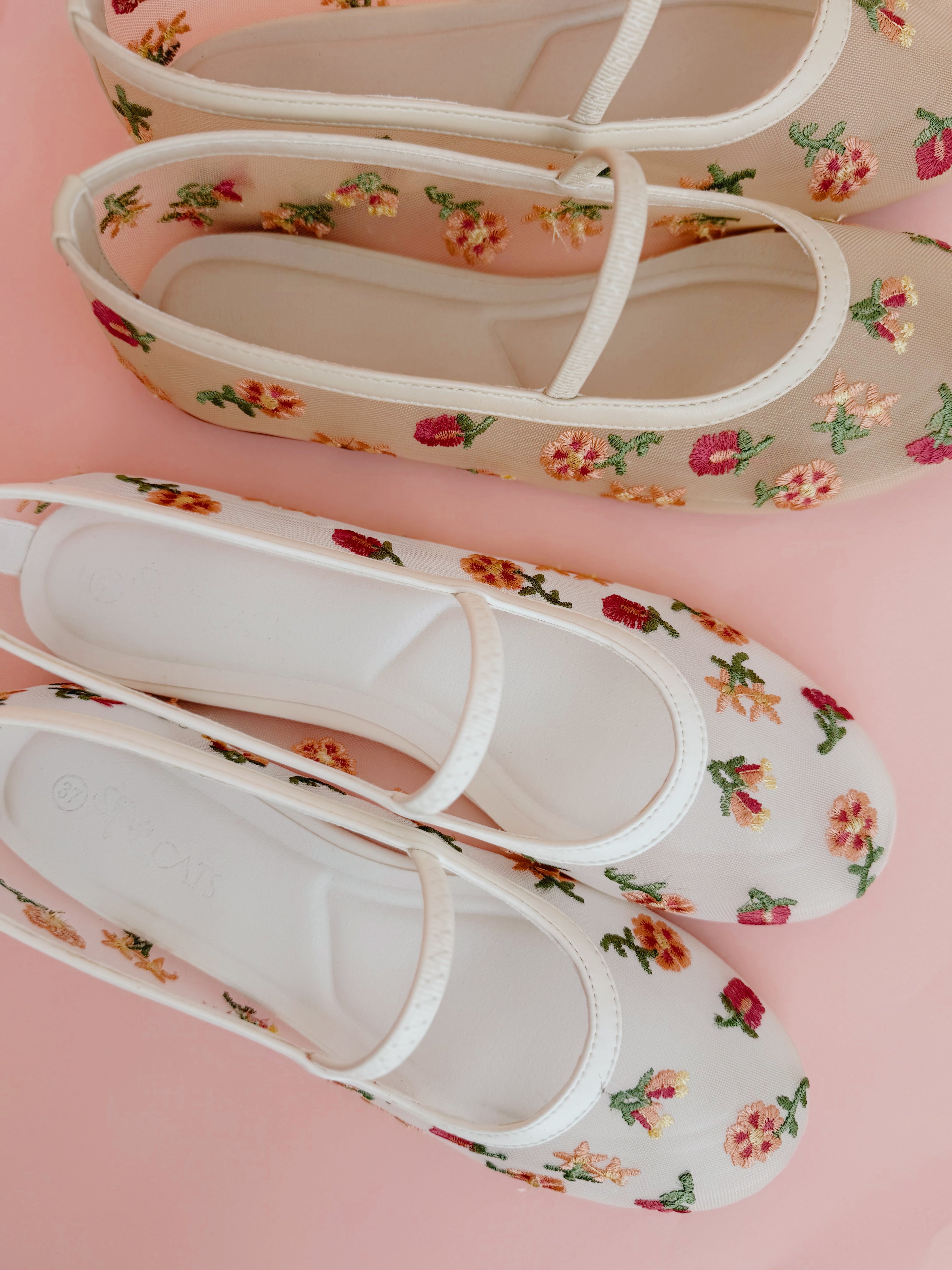 Floral Transparent Ballerina