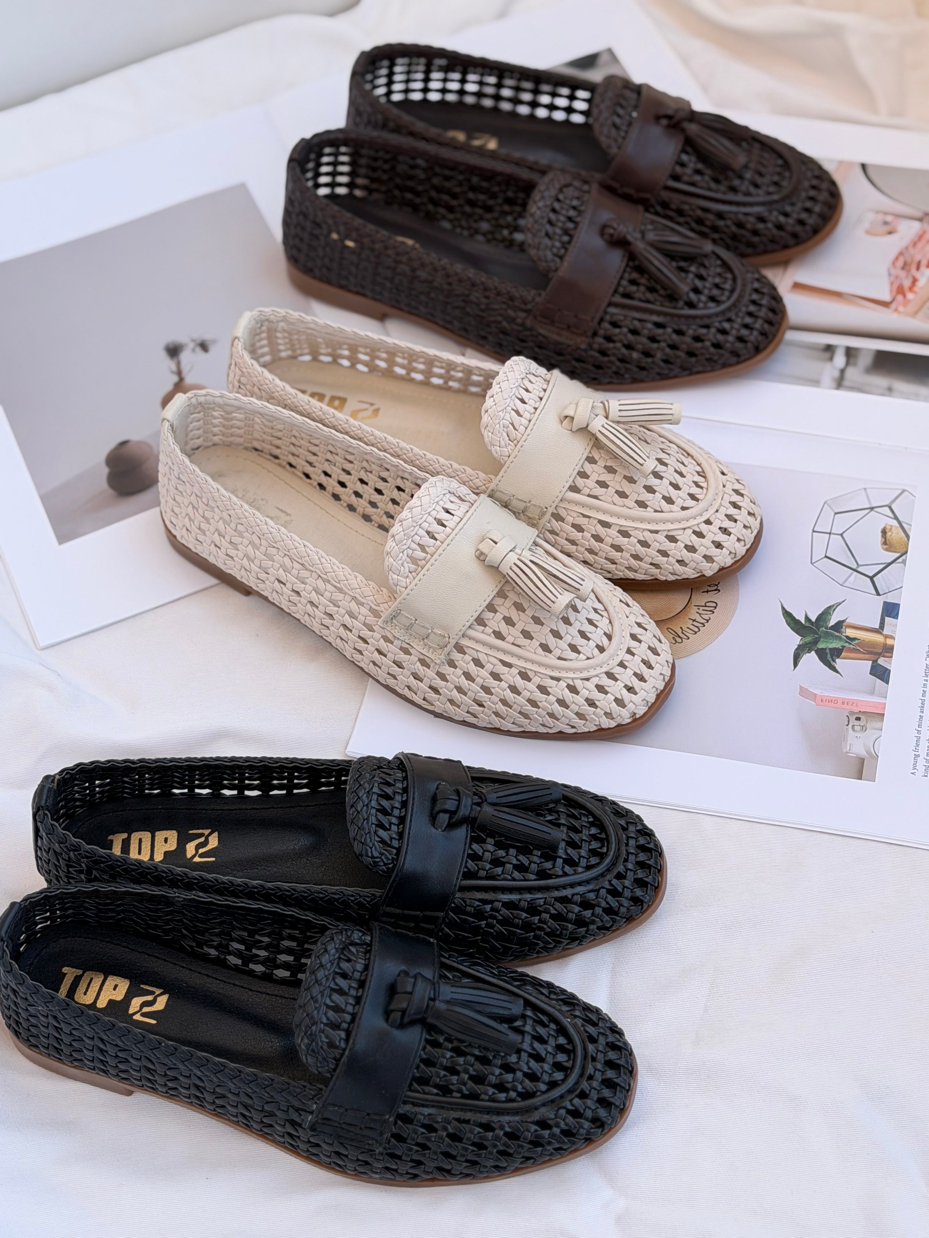 Woven Tassel Loafer