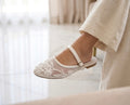 Lace slippers