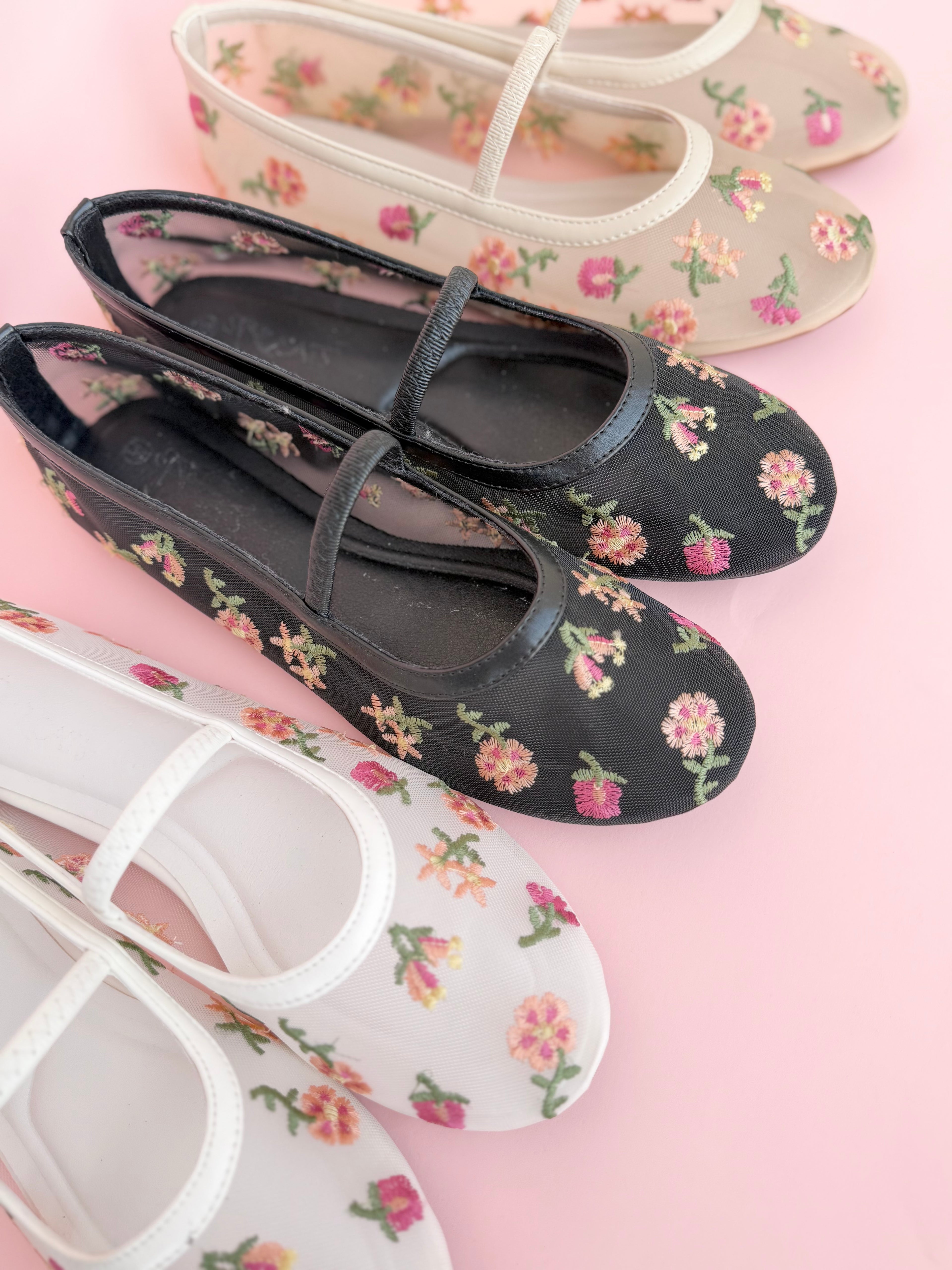 Floral Transparent Ballerina