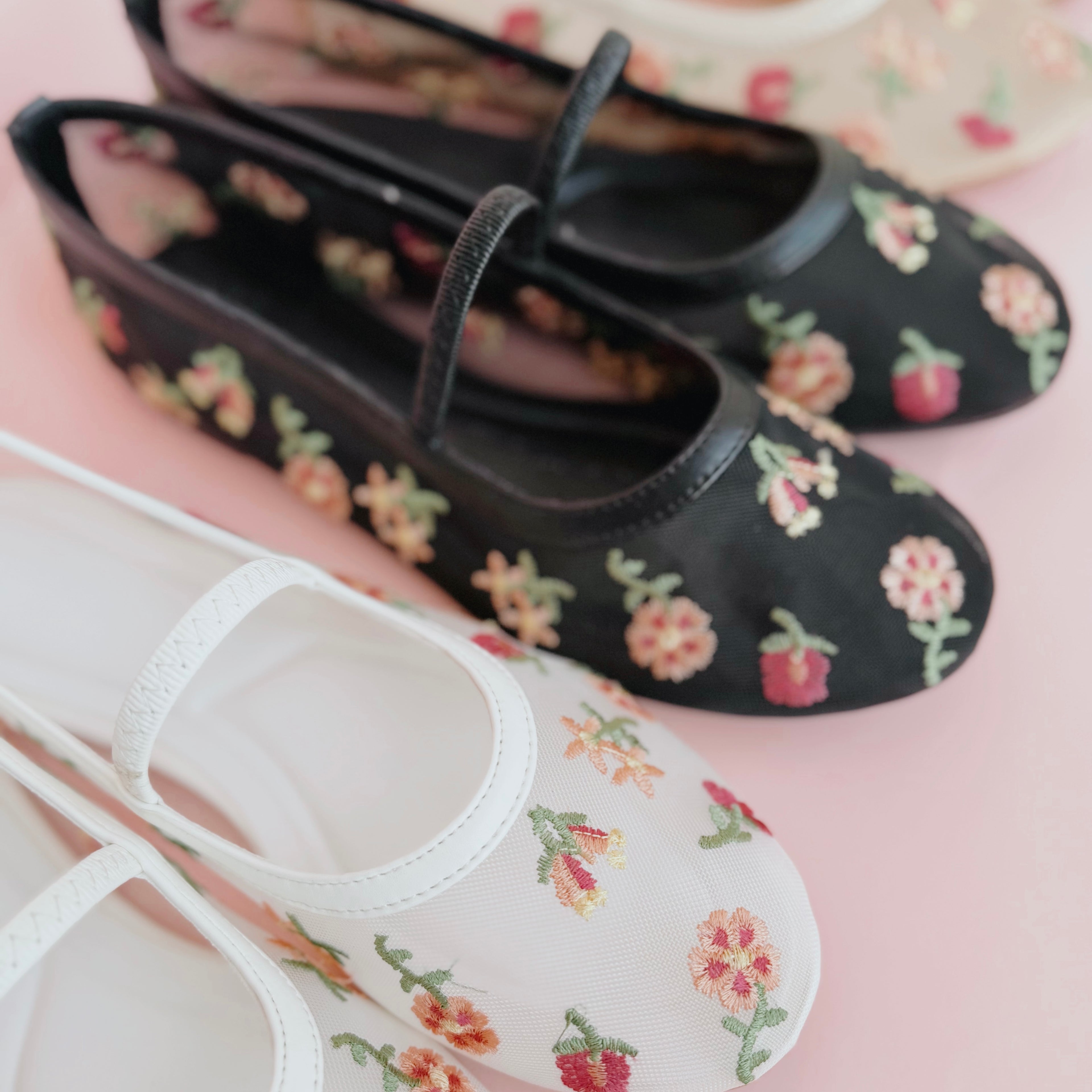 Floral Transparent Ballerina